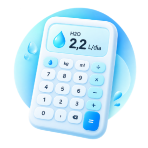 Calculadora de Água para estimar a quantidade de água diária